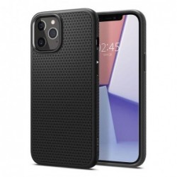 Θήκη Soft TPU Spigen Liquid Air Apple iPhone 12 Pro Max Μαύρο