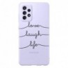 Θήκη TPU inos Samsung A725F Galaxy A72 Art Theme Love-Laugh-Life