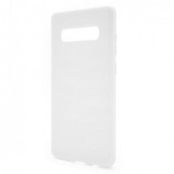 Θήκη Liquid Silicon inos Samsung G975F Galaxy S10 Plus L-Cover Λευκό
