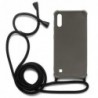 Θήκη TPU Crossbody inos Samsung A105F Galaxy A10 Shock Proof Γκρι με Μαύρο Strap