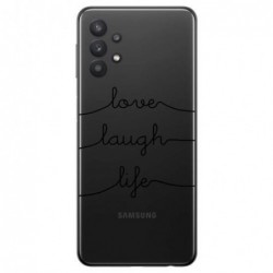 Θήκη TPU inos Samsung A326B Galaxy A32 5G Art Theme Love-Laugh-Life
