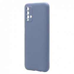 Θήκη Liquid Silicon inos Xiaomi Redmi 9T L-Cover Γκρι-Μπλε