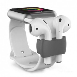 Βάση Στήριξης AhaStyle PT75 Apple Airpods για Watch Straps Γκρι (2 τεμ)