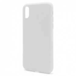 Θήκη Liquid Silicon inos Apple iPhone XS Max L-Cover Λευκό