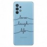 Θήκη TPU inos Samsung A325F Galaxy A32 4G Art Theme Love-Laugh-Life