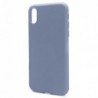 Θήκη Liquid Silicon inos Apple iPhone X/ iPhone XS L-Cover Γκρι-Μπλε