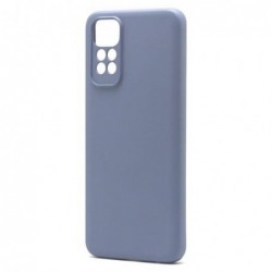 Θήκη Liquid Silicon inos Xiaomi Redmi Note 11/Note 11S L-Cover Γκρι-Μπλε