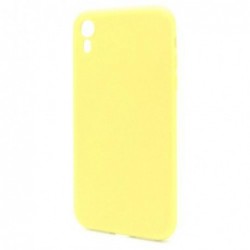 Θήκη Liquid Silicon inos Apple iPhone XR L-Cover Κίτρινο