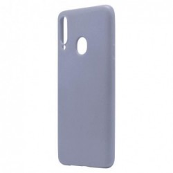 Θήκη Liquid Silicon inos Samsung A207F Galaxy A20s L-Cover Γκρι-Μπλε