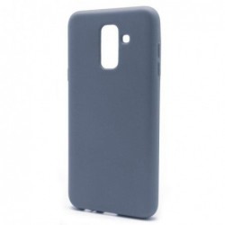 Θήκη Liquid Silicon inos Samsung A605F Galaxy A6 Plus (2018) L-Cover Γκρι-Μπλε