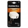 Φορτιστής Ταξιδίου Duracell 12W με Έξοδο USB 2.4A Λευκό