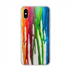 Θήκη TPU inos Apple iPhone XS Max Art Theme Vertical Watercolor