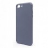 Θήκη Liquid Silicon inos Apple iPhone 7 Plus/ iPhone 8 Plus L-Cover Γκρι-Μπλε
