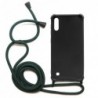 Θήκη TPU Crossbody inos Samsung A105F Galaxy A10 Shock Proof Μαύρο με Χακί Strap