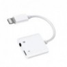 Αντάπτορας Joyroom S-Y105 Lightning Αρσενικό σε 3.5mm Θηλυκό & Lightning Θηλυκό Λευκό