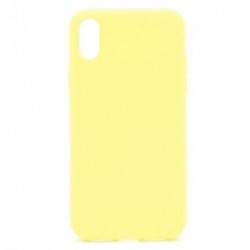 Θήκη Soft TPU inos Apple iPhone X/ iPhone XS S-Cover Κίτρινο