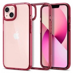 Θήκη TPU & PC Spigen Ultra Hybrid Apple iPhone 13 Διάφανο-Κόκκινο