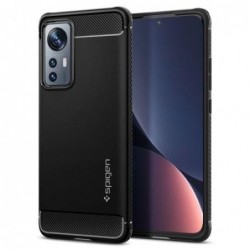 Θήκη Soft TPU Spigen Rugged Armor Xiaomi 12 5G/ 12X 5G Μαύρο