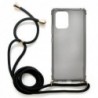 Θήκη TPU Crossbody inos Samsung G770F Galaxy S10 Lite Shock Proof Smoke με Μαύρο Strap