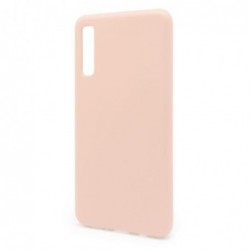Θήκη Liquid Silicon inos Samsung A750F Galaxy A7 (2018) L-Cover Σομόν