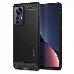 Θήκη Soft TPU Spigen Rugged Armor Xiaomi 12 Pro 5G Μαύρο