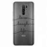 Θήκη TPU inos Xiaomi Redmi 9 Art Theme Love-Laugh-Life