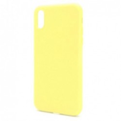 Θήκη Liquid Silicon inos Apple iPhone X/ iPhone XS L-Cover Κίτρινο