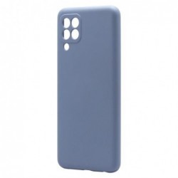 Θήκη Liquid Silicon inos Samsung A225F Galaxy A22 4G L-Cover Γκρι-Μπλε