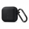 Θήκη Σιλικόνης Spigen Fit Apple AirPods 3 με Γάντζο Μαύρο