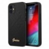 Θήκη Silicon Guess Apple iPhone 12 Mini Iridescent LoveScript Logo Μαύρο