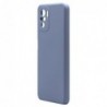 Θήκη Liquid Silicon inos Xiaomi Redmi Note 10/ 10S L-Cover Γκρι-Μπλε