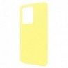 Θήκη Liquid Silicon inos Samsung G988 Galaxy S20 Ultra L-Cover Κίτρινο