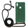 Θήκη TPU Crossbody inos Xiaomi Redmi 7 Shock Proof Πράσινο με Μαύρο Strap