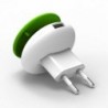 Φορτιστής Ταξιδίου Osungo Mushroom GreenZERO με Έξοδο USB 5V/1.0A Λευκό-Πράσινο