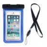 Waterproof Θήκη inos για Smartphones έως 6.7'' Διάφανο-Μπλε