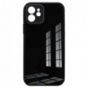 Θήκη TPU & Glass inos Apple iPhone 12 CamGuard Μαύρο