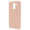 Θήκη Liquid Silicon inos Samsung A605F Galaxy A6 Plus (2018) L-Cover Σομόν