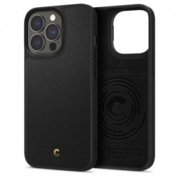 Θήκη Soft TPU & PC Spigen Cyrill Leather Brick Apple iPhone 13 Pro Μαύρο