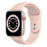 Apple Watch Series 6 GPS 44mm Χρυσό με Sport Band Ροζ