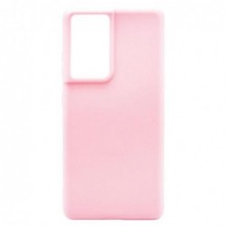 Θήκη Soft TPU inos Samsung G998B Galaxy S21 Ultra 5G S-Cover Dusty Ροζ