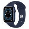 Apple Watch Series 6 GPS 44mm Μπλε με Sport Band Σκούρο Μπλε