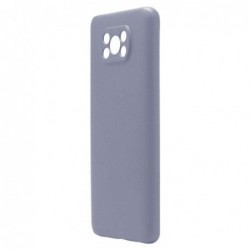Θήκη Liquid Silicon inos Xiaomi Poco X3 NFC/ Poco X3 Pro L-Cover Γκρι-Μπλε