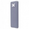 Θήκη Liquid Silicon inos Xiaomi Poco X3 NFC/ Poco X3 Pro L-Cover Γκρι-Μπλε