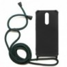 Θήκη TPU Crossbody inos Xiaomi Redmi 8/ Redmi 8A Shock Proof Μαύρο με Χακί Strap