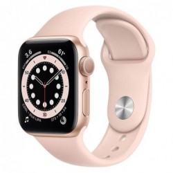 Apple Watch Series 6 GPS Aluminum 40mm Χρυσό με Sport Band Ροζ