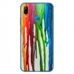 Θήκη TPU inos Huawei P Smart (2019) Art Theme Vertical Watercolor