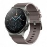 Smartwatch Huawei Watch GT 2 Pro 46mm Γκρι με Δερμάτινο Λουράκι Γκρι-Καφέ