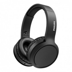 Bluetooth Ακουστικά Stereo Philips TAH5205BK/00 V5.0 Μαύρα Over-ear με Μικρόφωνο, Πλήκτρο Ελέγχου &  Bass Boost Button