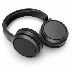 Bluetooth Ακουστικά Stereo Philips TAH5205BK/00 V5.0 Μαύρα Over-ear με Μικρόφωνο, Πλήκτρο Ελέγχου &  Bass Boost Button