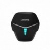 True Wireless Bluetooth Lenovo HQ08 Gaming Earbuds με Πλήκτρα Αφής 7.1 Virtual Sound HD Call Μαύρο